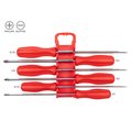 Tekton Long Hard Handle Screwdriver Set with Holder, 6-Piece (#1-#3, 3/16-5/16 in.) DRV42506